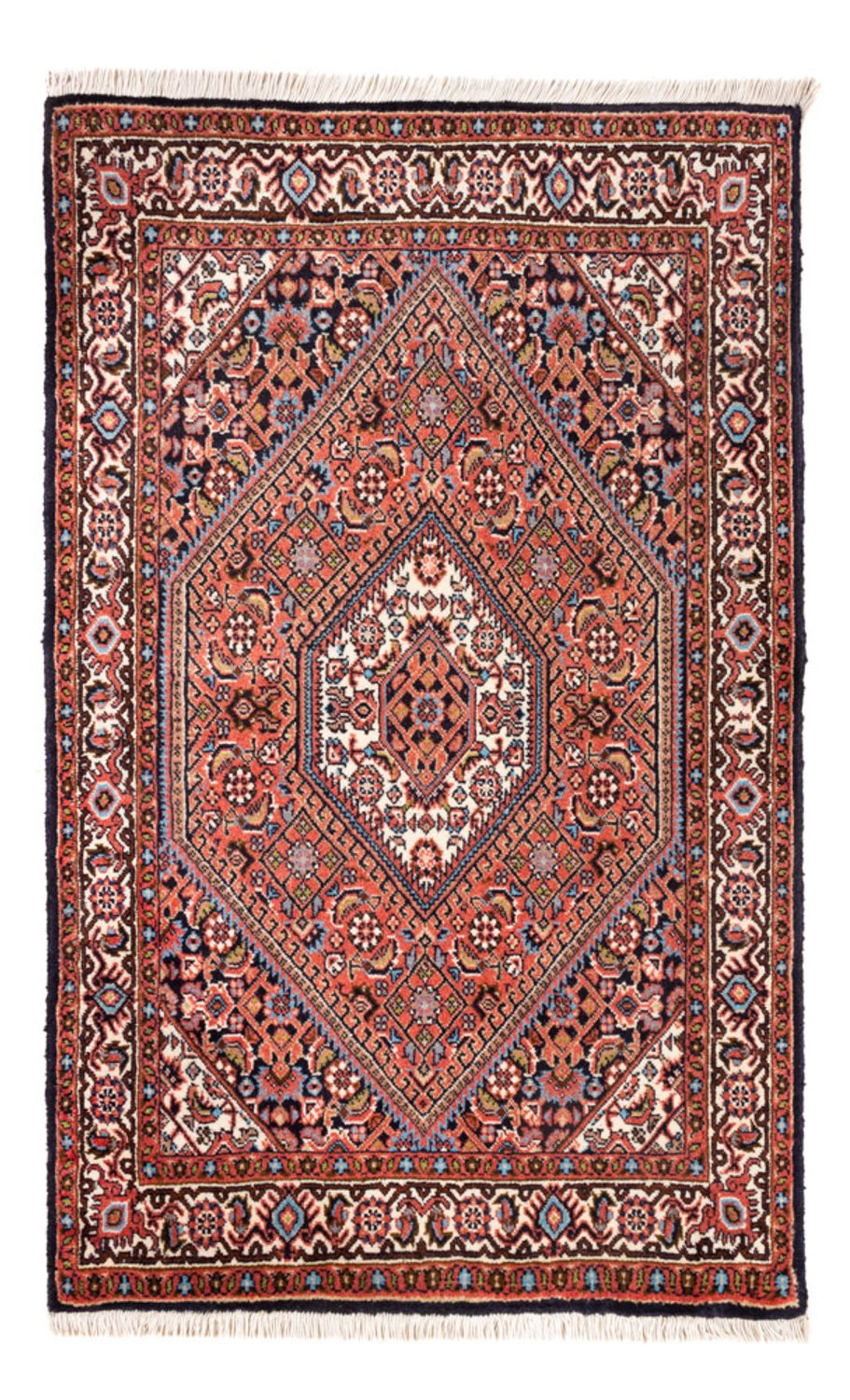 Alfombra persa - Bidjar - 105 x 70 cm - rojo