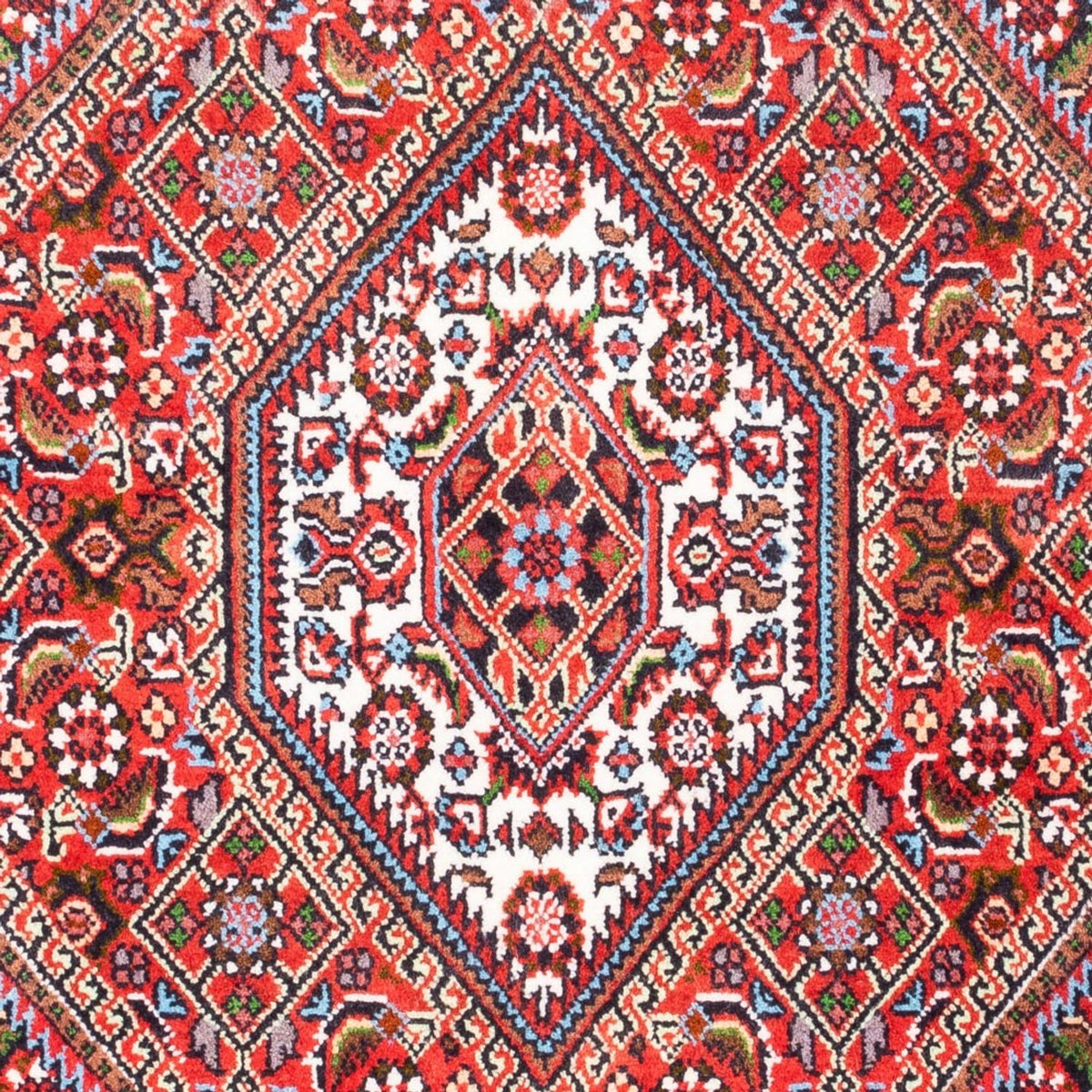 Alfombra persa - Bidjar - 108 x 70 cm - rojo