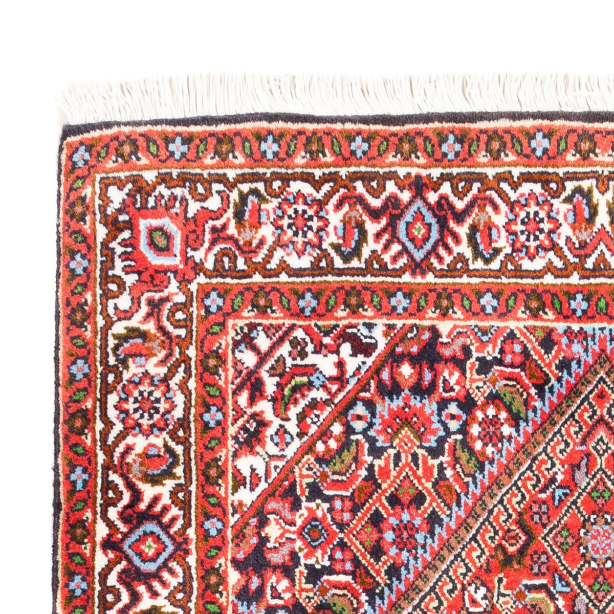 Alfombra persa - Bidjar - 108 x 70 cm - rojo