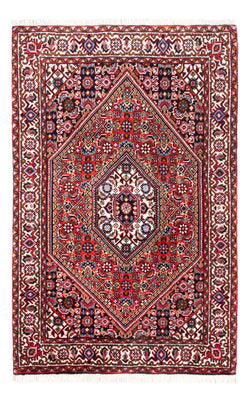 Alfombra persa - Bidjar - 104 x 70 cm - rojo
