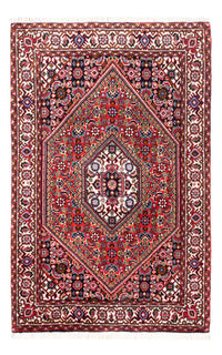 Alfombra persa - Bidjar - 104 x 70 cm - rojo