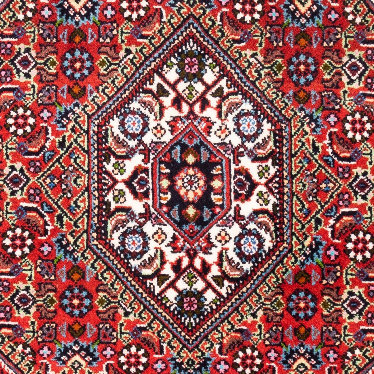 Alfombra persa - Bidjar - 104 x 70 cm - rojo