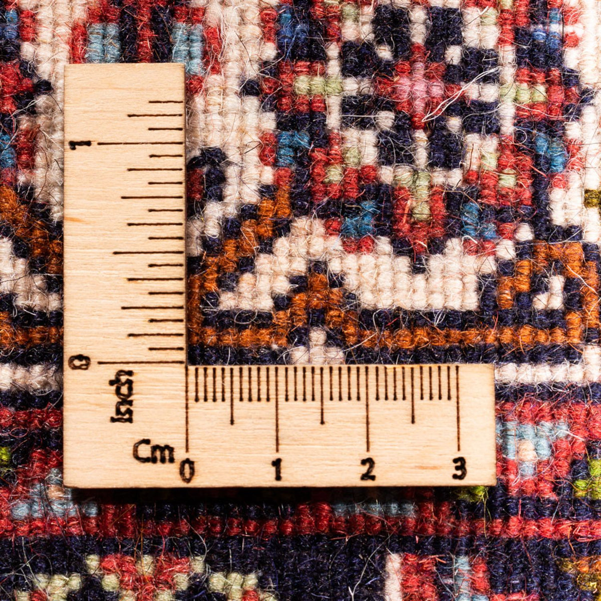 Alfombra persa - Bidjar - 104 x 70 cm - rojo