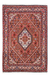 Alfombra persa - Bidjar - 104 x 72 cm - rojo