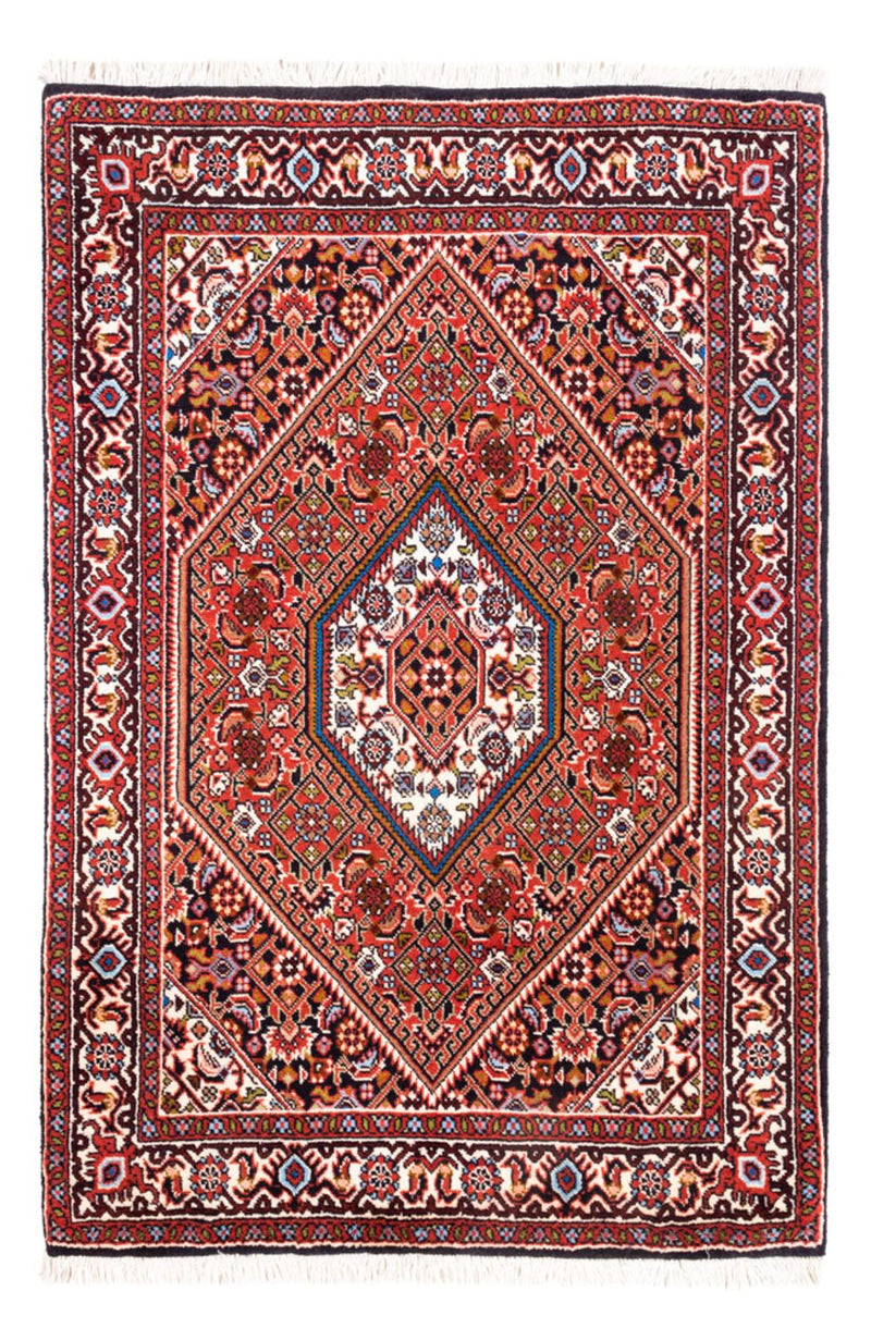 Alfombra persa - Bidjar - 104 x 72 cm - rojo