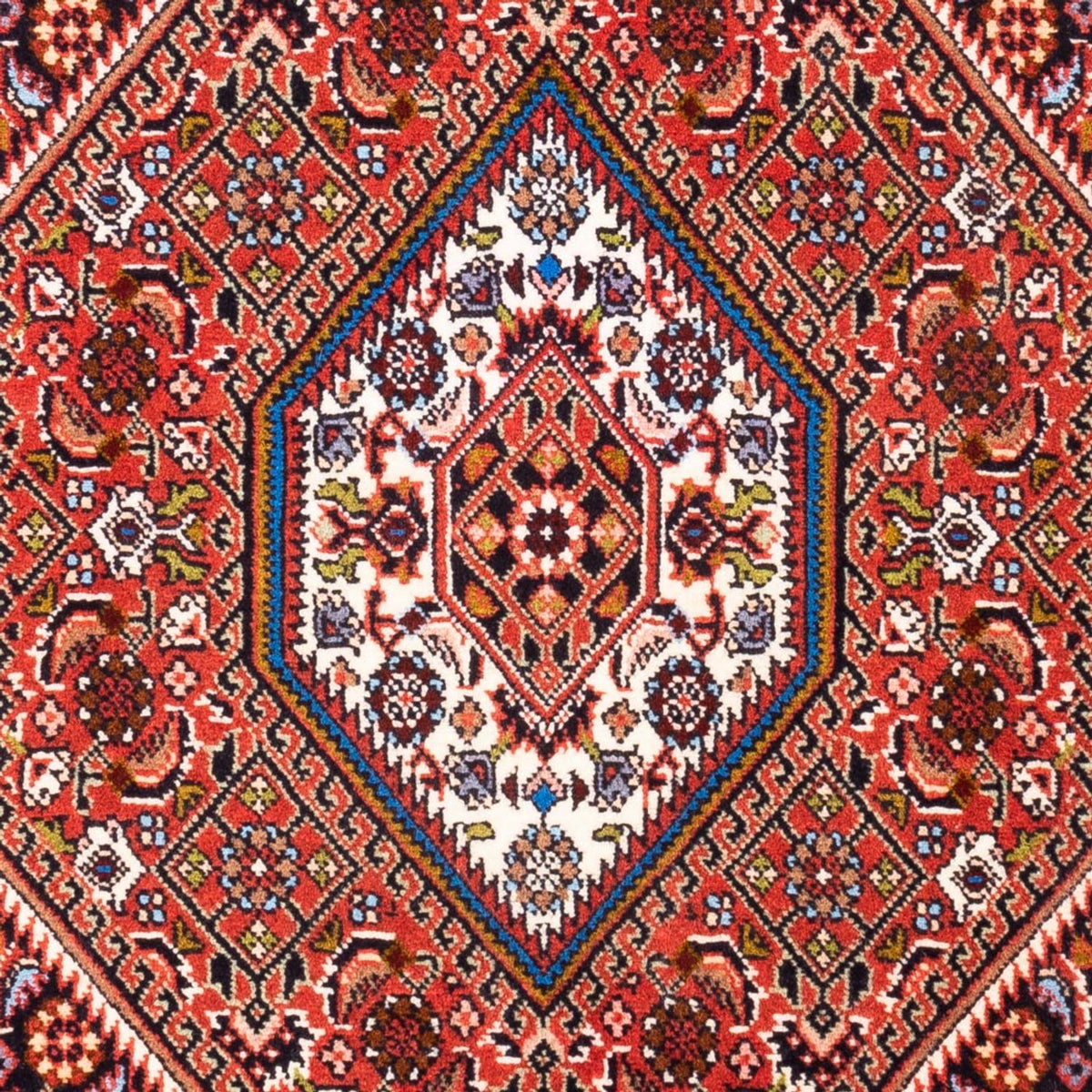 Alfombra persa - Bidjar - 104 x 72 cm - rojo