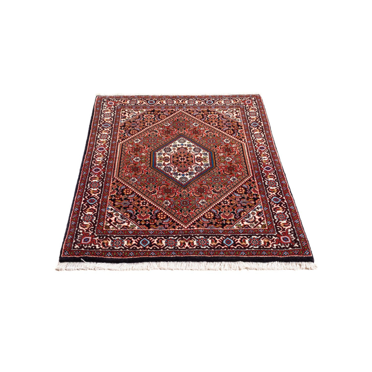 Alfombra persa - Bidjar - 104 x 72 cm - rojo