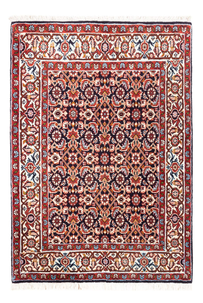 Alfombra persa - Bidjar - 98 x 72 cm - azul oscuro