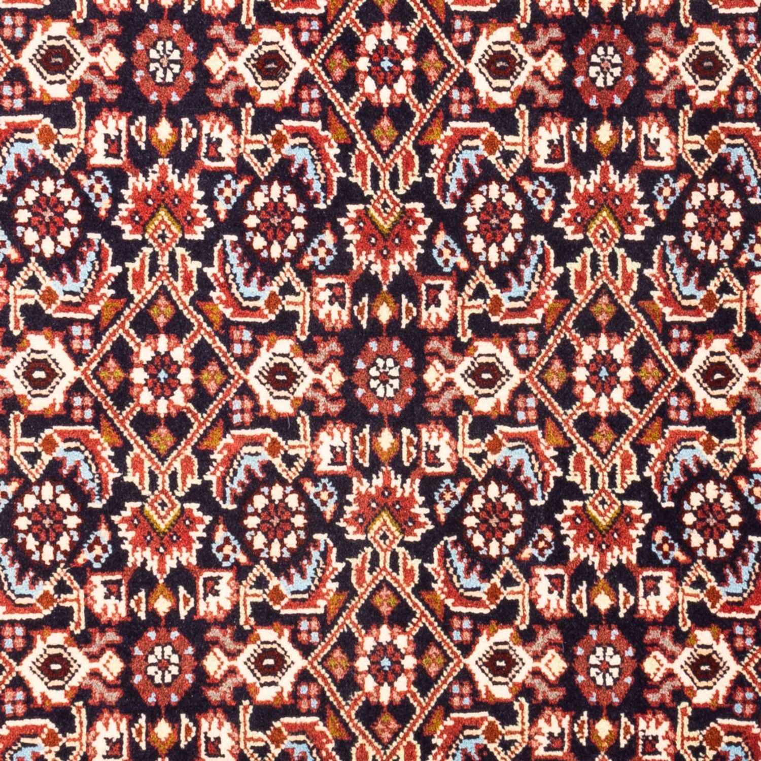 Alfombra persa - Bidjar - 98 x 72 cm - azul oscuro