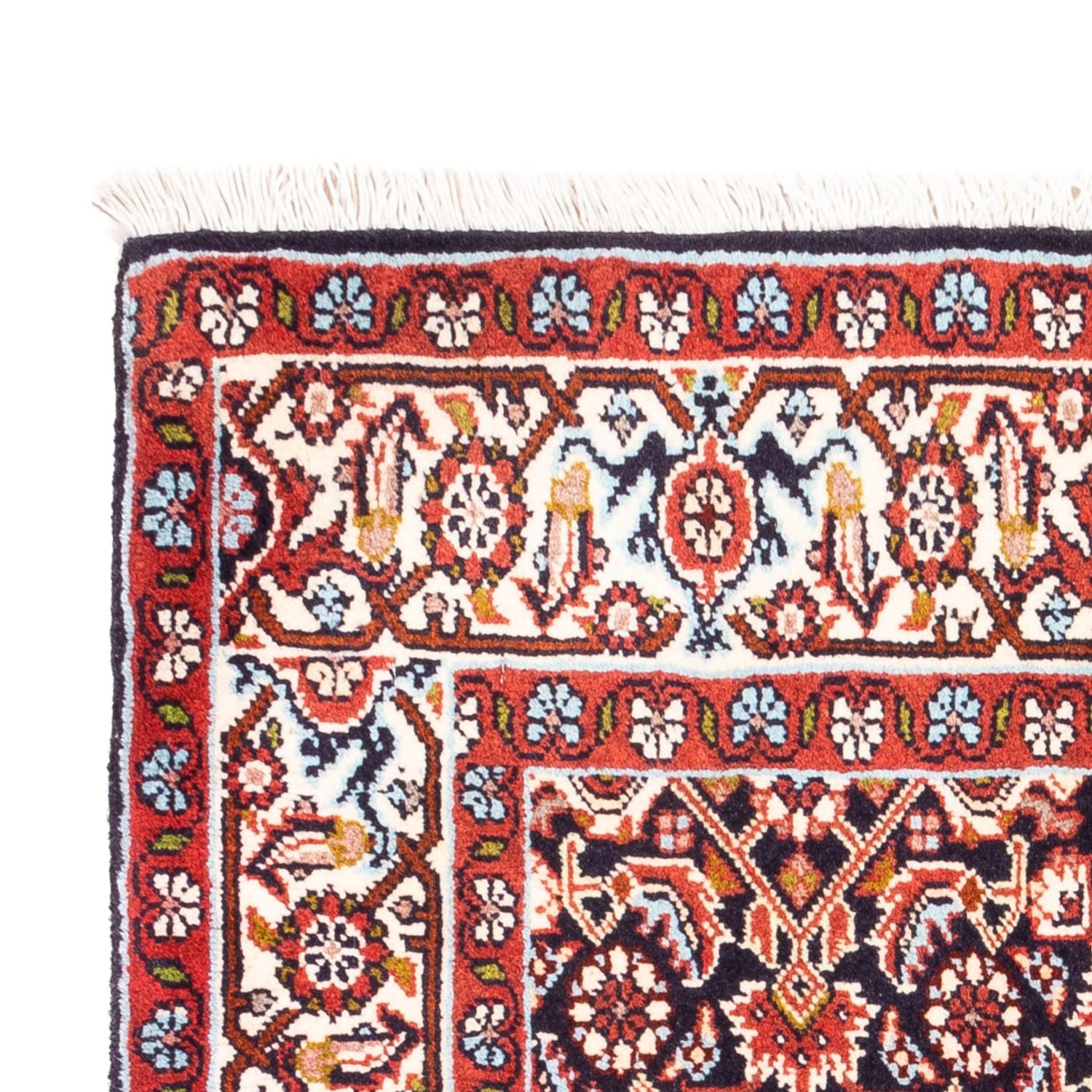 Alfombra persa - Bidjar - 98 x 72 cm - azul oscuro