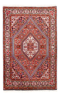Alfombra persa - Bidjar - 102 x 72 cm - rojo