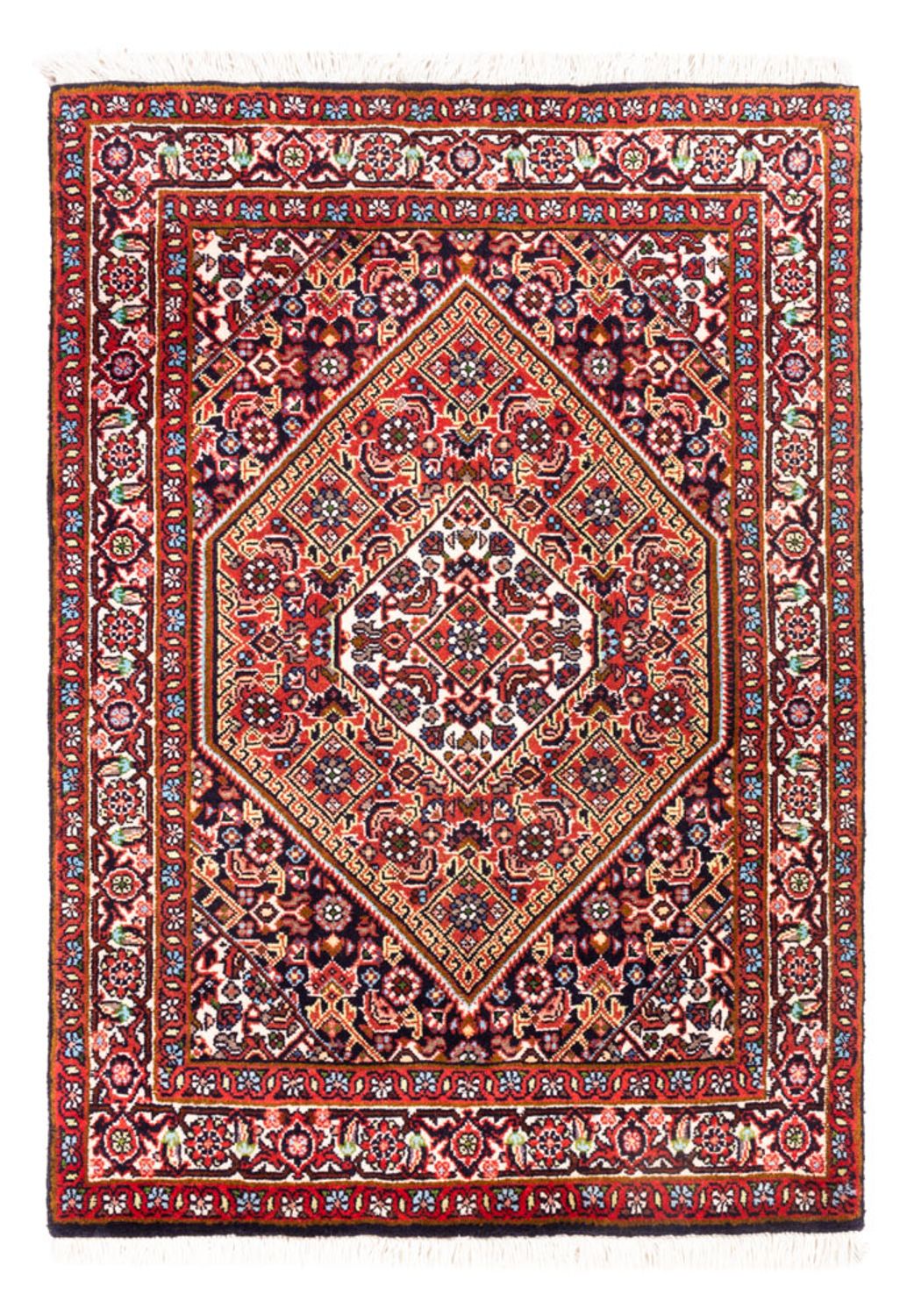 Alfombra persa - Bidjar - 98 x 68 cm - rojo