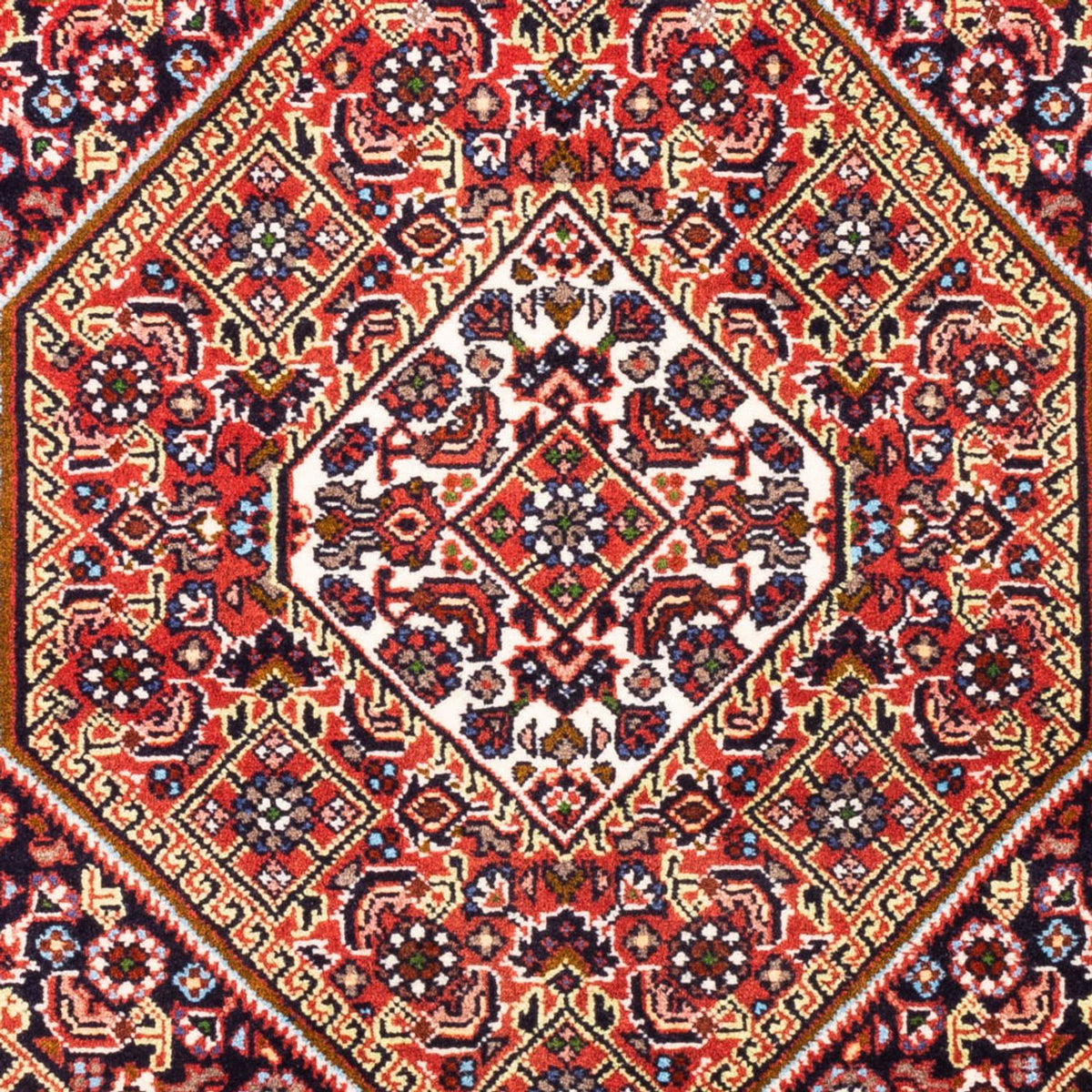 Alfombra persa - Bidjar - 98 x 68 cm - rojo
