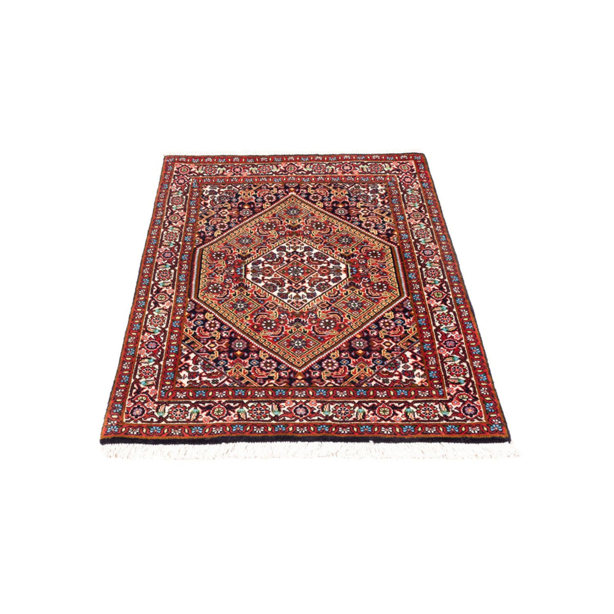 Alfombra persa - Bidjar - 98 x 68 cm - rojo