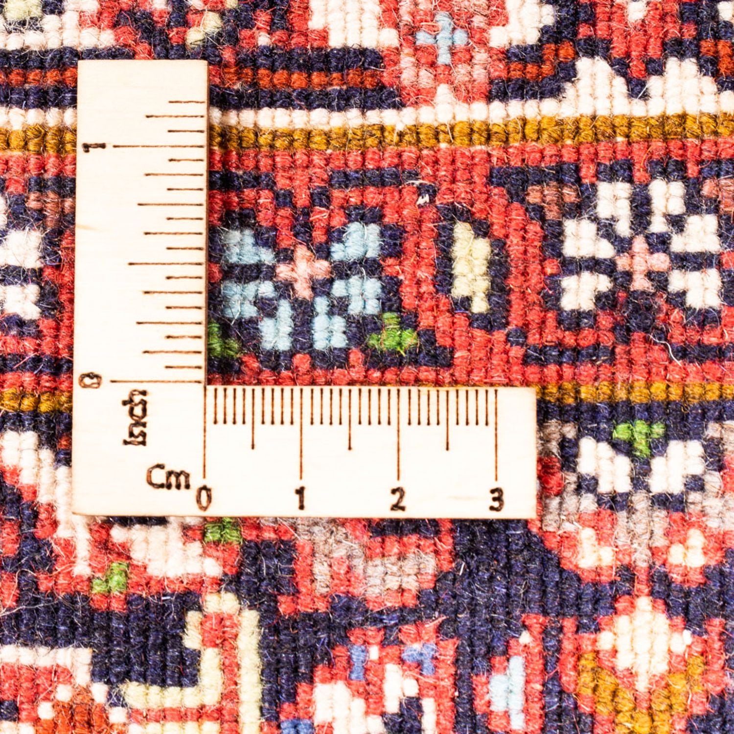Alfombra persa - Bidjar - 98 x 68 cm - rojo