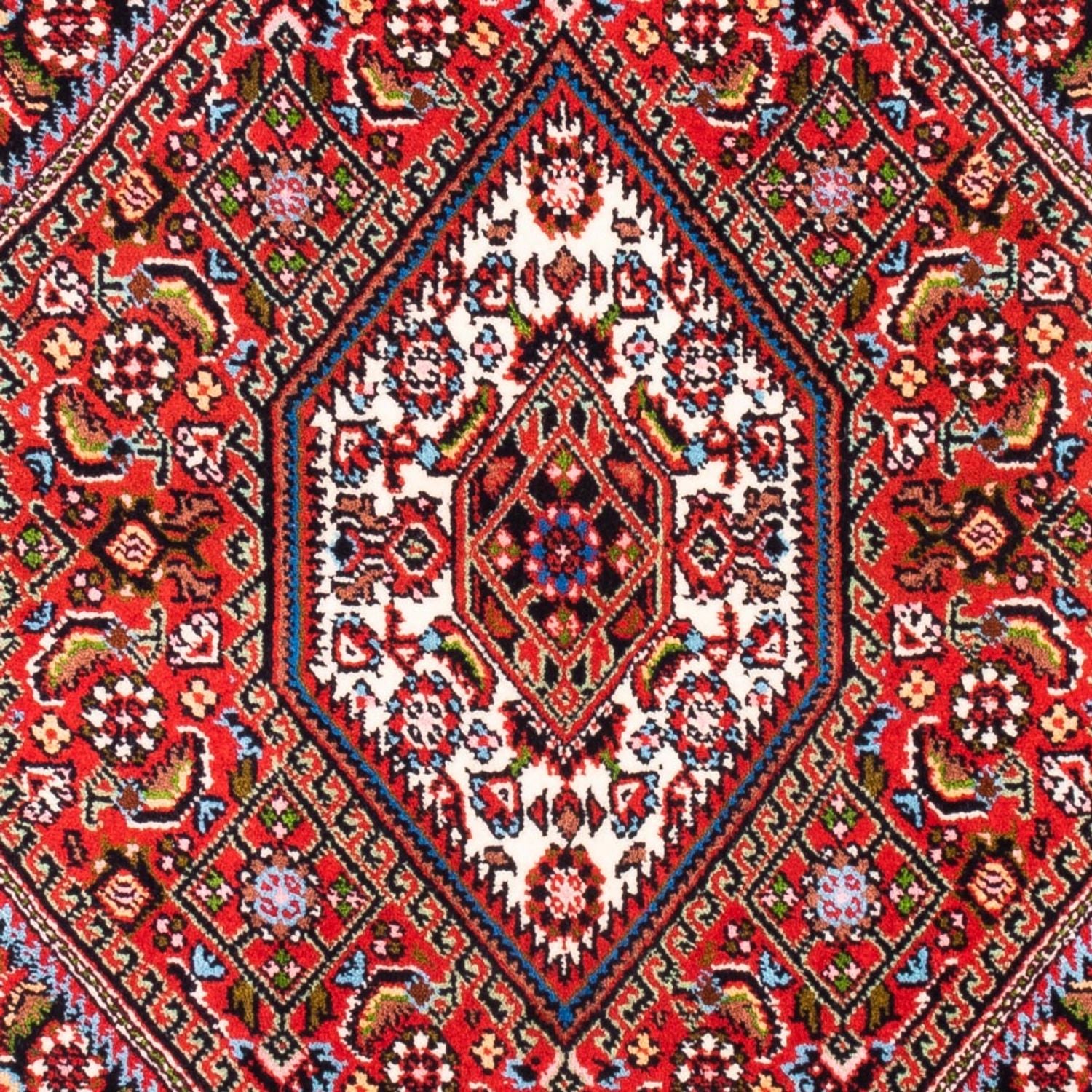 Alfombra persa - Bidjar - 104 x 72 cm - rojo