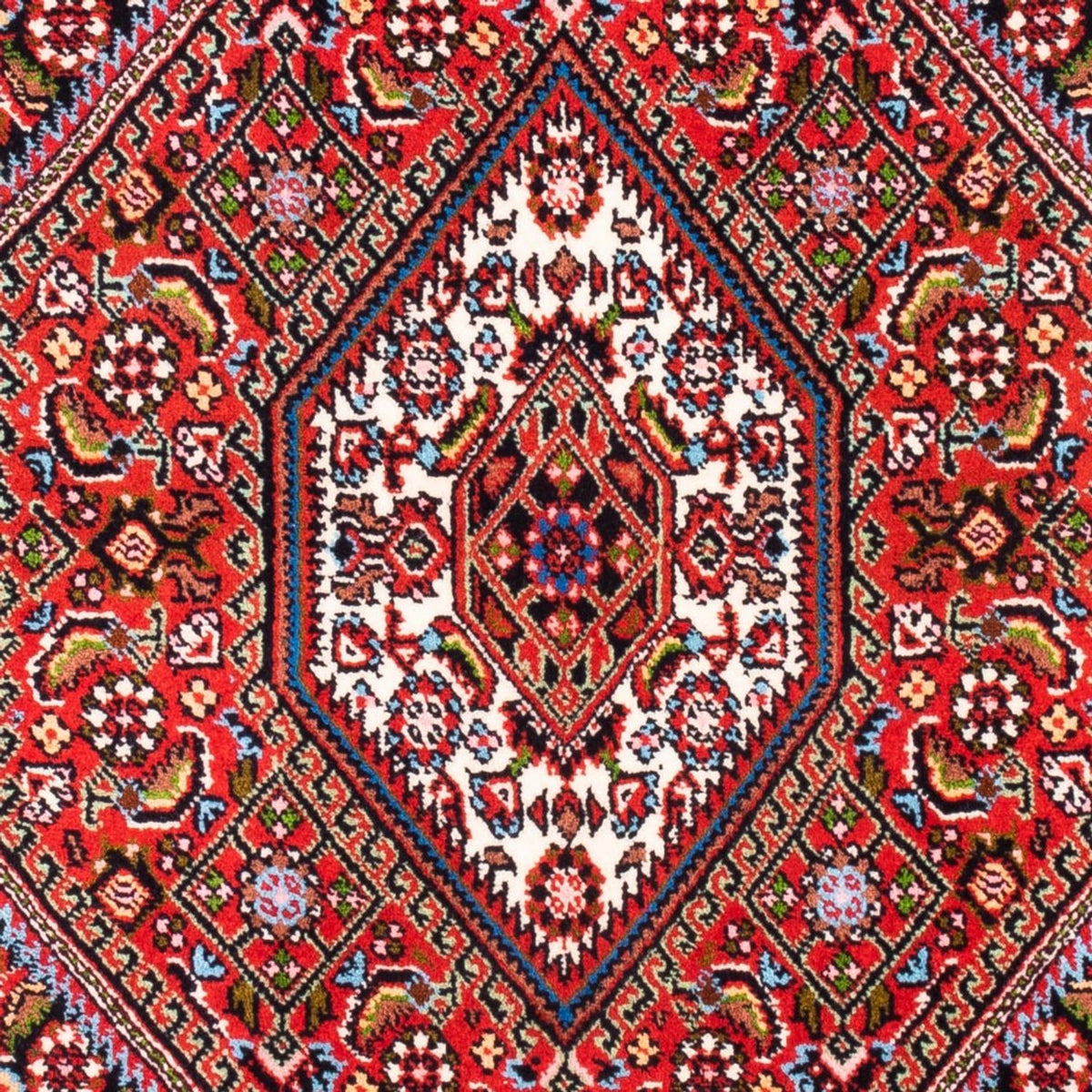 Alfombra persa - Bidjar - 104 x 72 cm - rojo