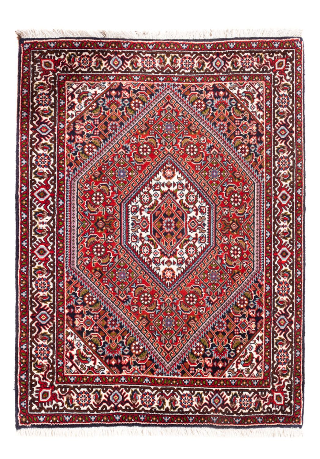 Alfombra persa - Bidjar - 94 x 72 cm - rojo