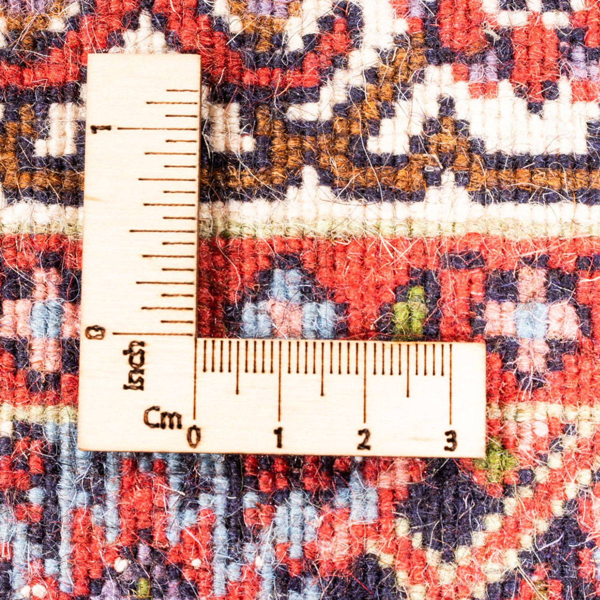 Alfombra persa - Bidjar - 104 x 70 cm - rojo