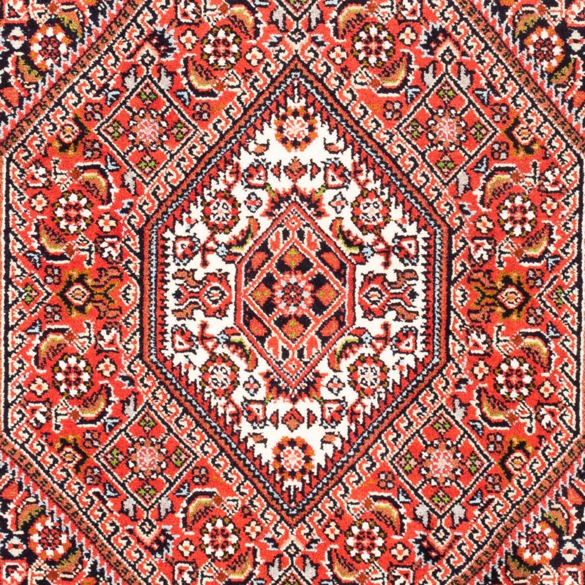 Alfombra persa - Bidjar - 98 x 70 cm - rojo