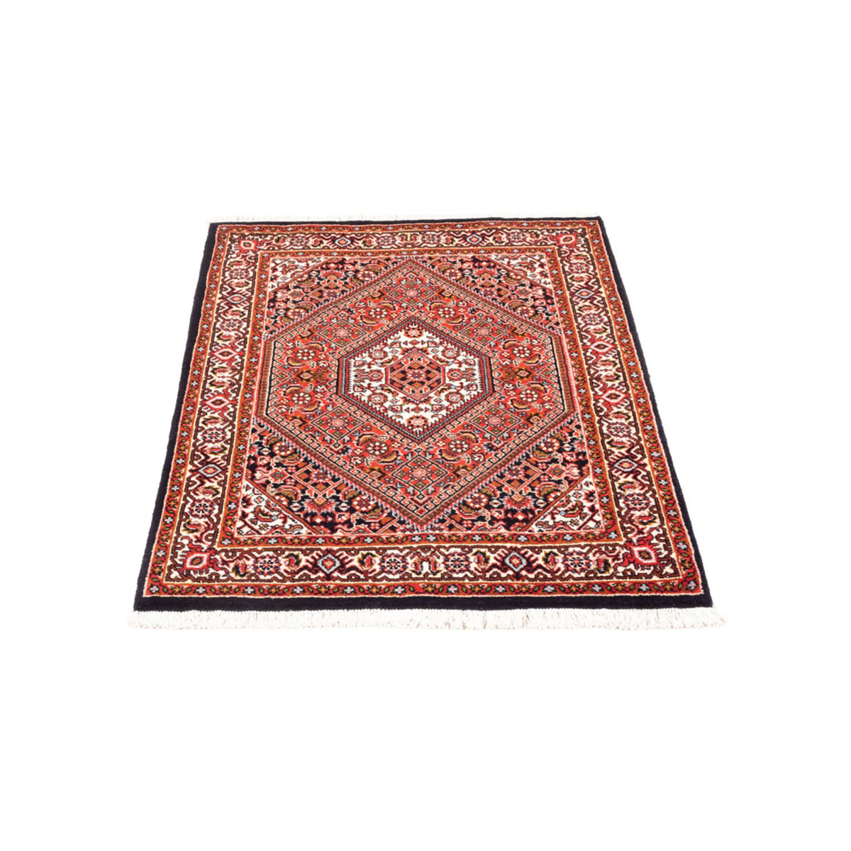 Alfombra persa - Bidjar - 98 x 70 cm - rojo
