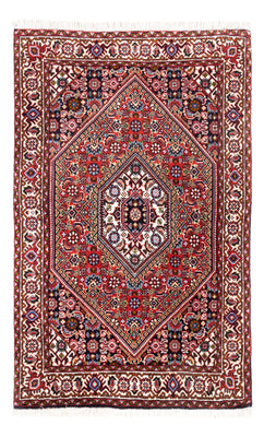 Alfombra persa - Bidjar - 102 x 70 cm - rojo