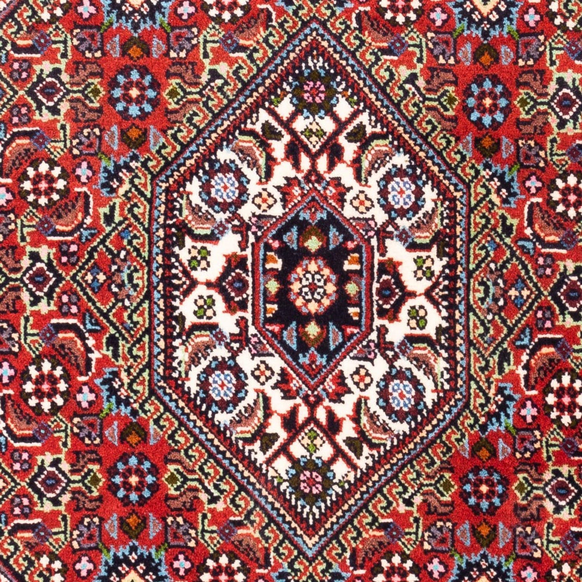 Alfombra persa - Bidjar - 102 x 70 cm - rojo