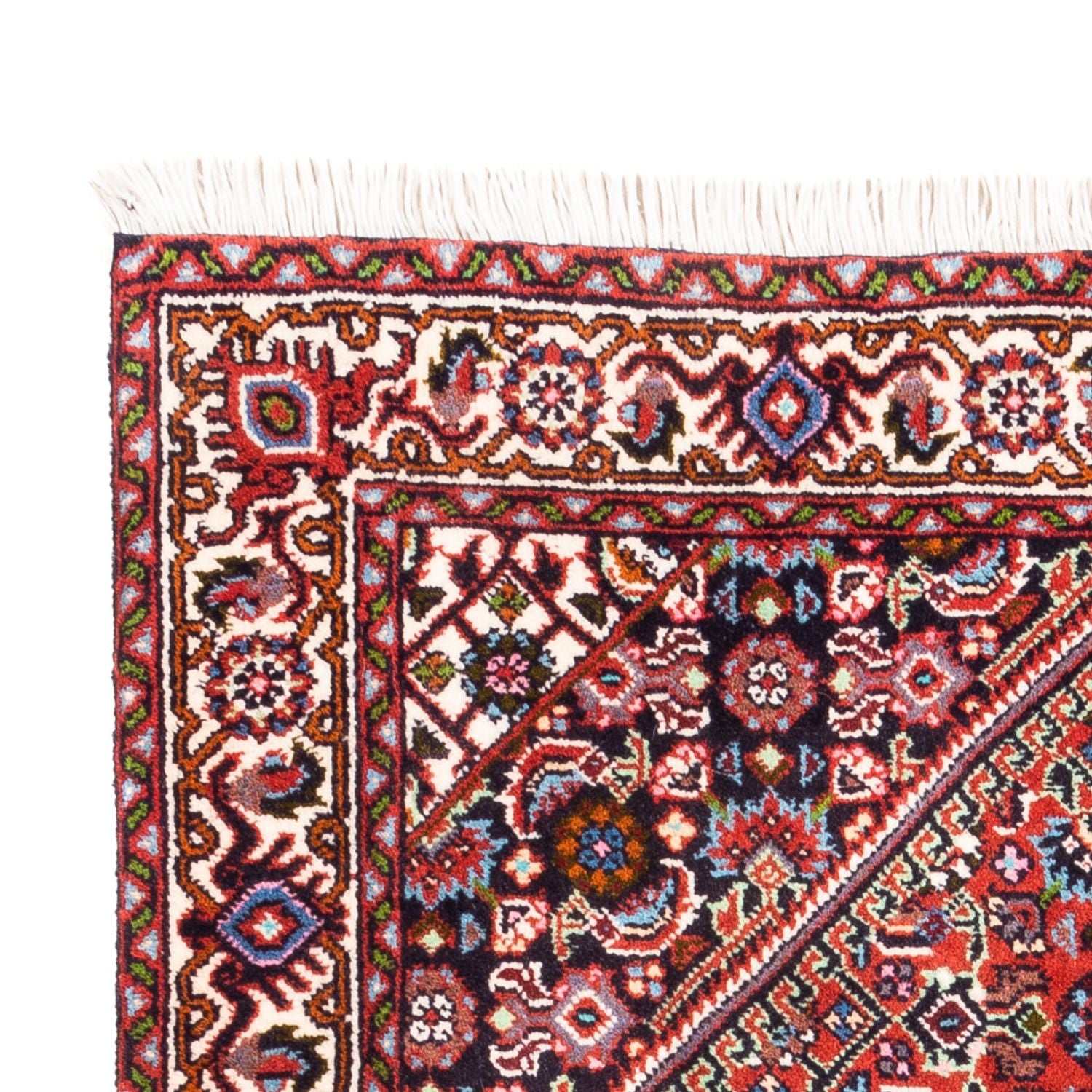 Alfombra persa - Bidjar - 102 x 70 cm - rojo