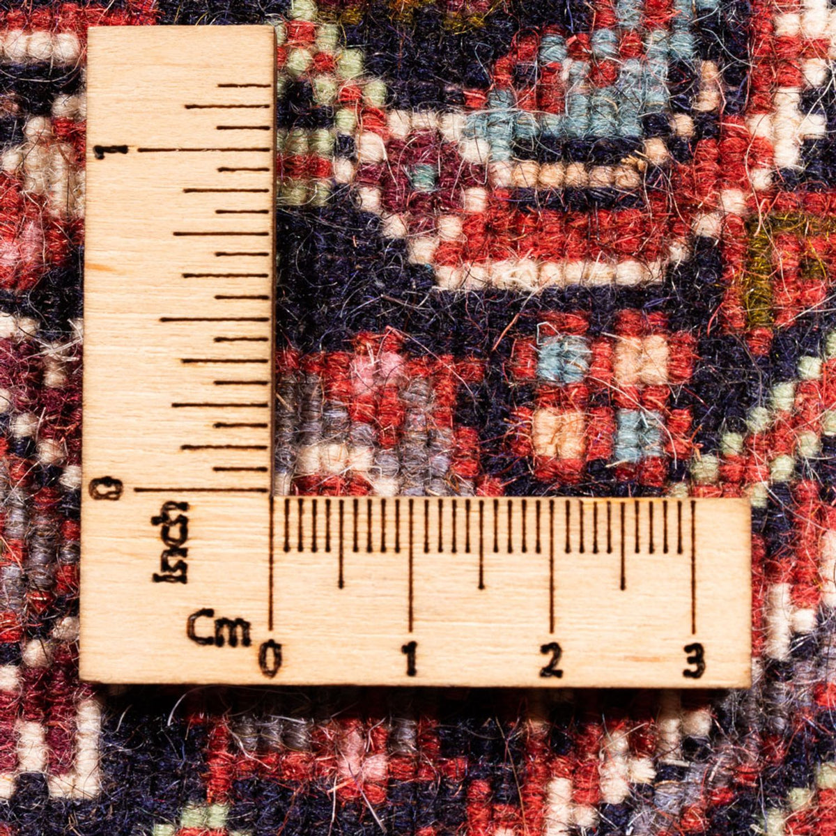 Alfombra persa - Bidjar - 102 x 70 cm - rojo