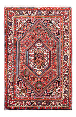 Alfombra persa - Bidjar - 103 x 70 cm - rojo