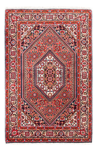 Alfombra persa - Bidjar - 103 x 70 cm - rojo