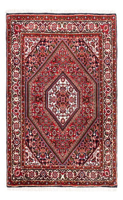 Alfombra persa - Bidjar - 104 x 72 cm - rojo