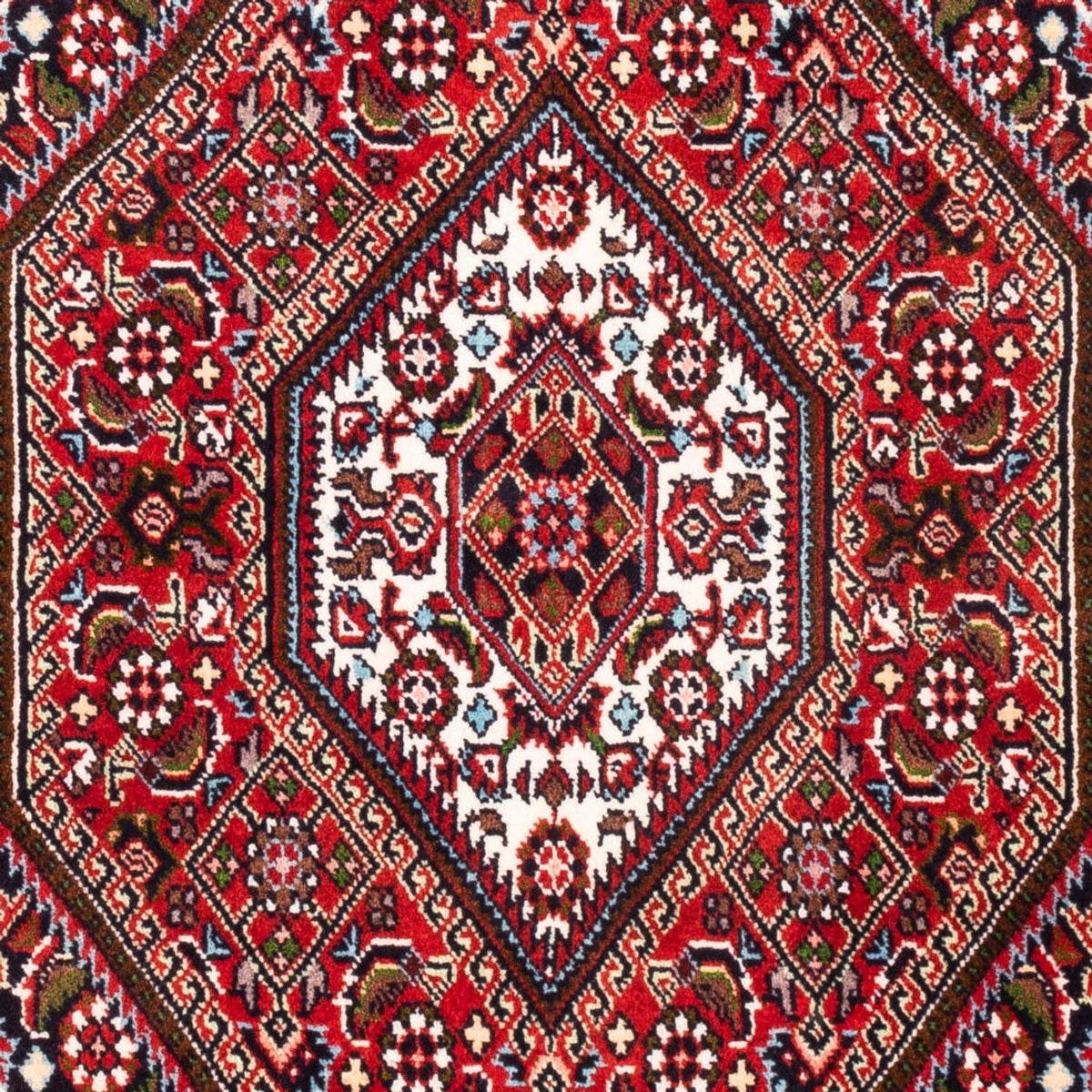 Alfombra persa - Bidjar - 104 x 72 cm - rojo