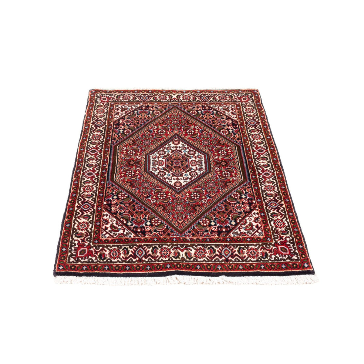 Alfombra persa - Bidjar - 104 x 72 cm - rojo