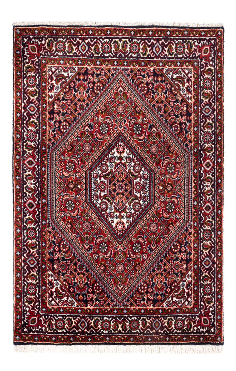 Alfombra persa - Bidjar - 100 x 68 cm - rojo