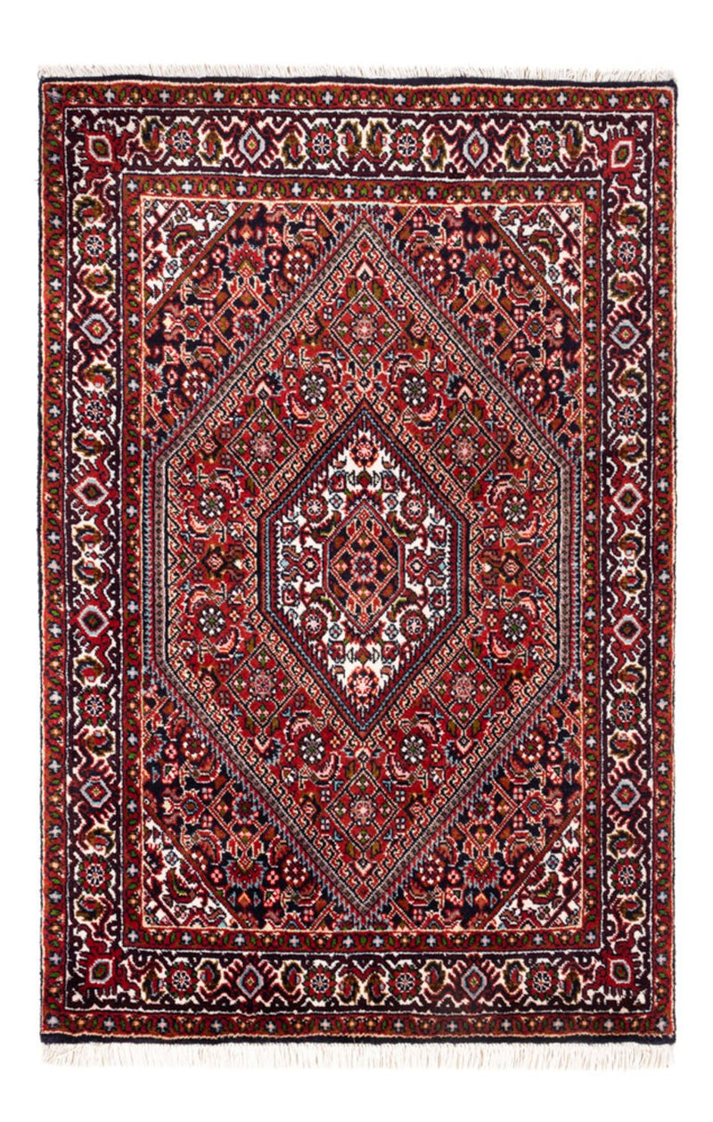 Alfombra persa - Bidjar - 100 x 68 cm - rojo