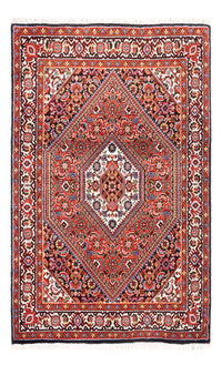 Alfombra persa - Bidjar - 104 x 69 cm - rojo