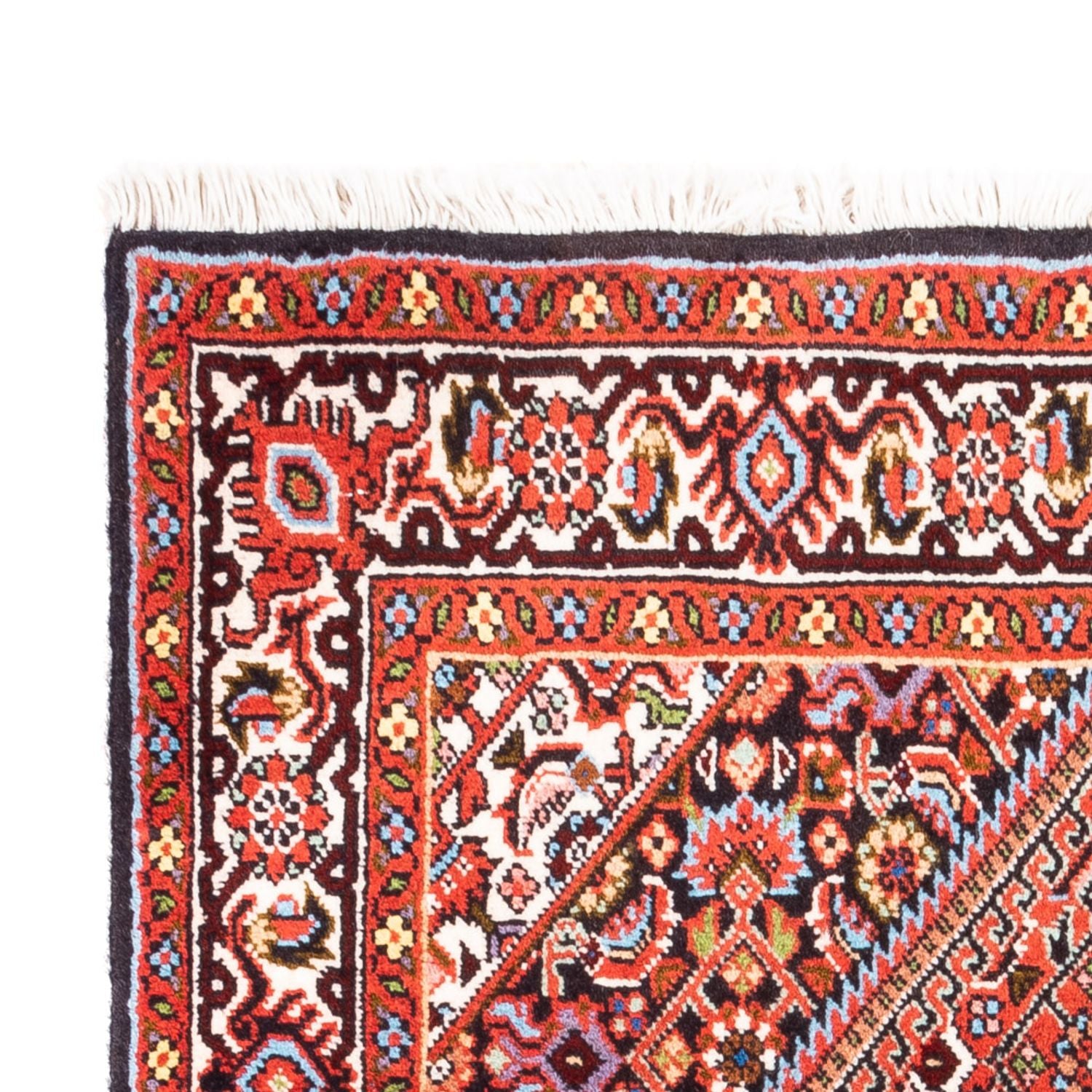 Alfombra persa - Bidjar - 104 x 69 cm - rojo