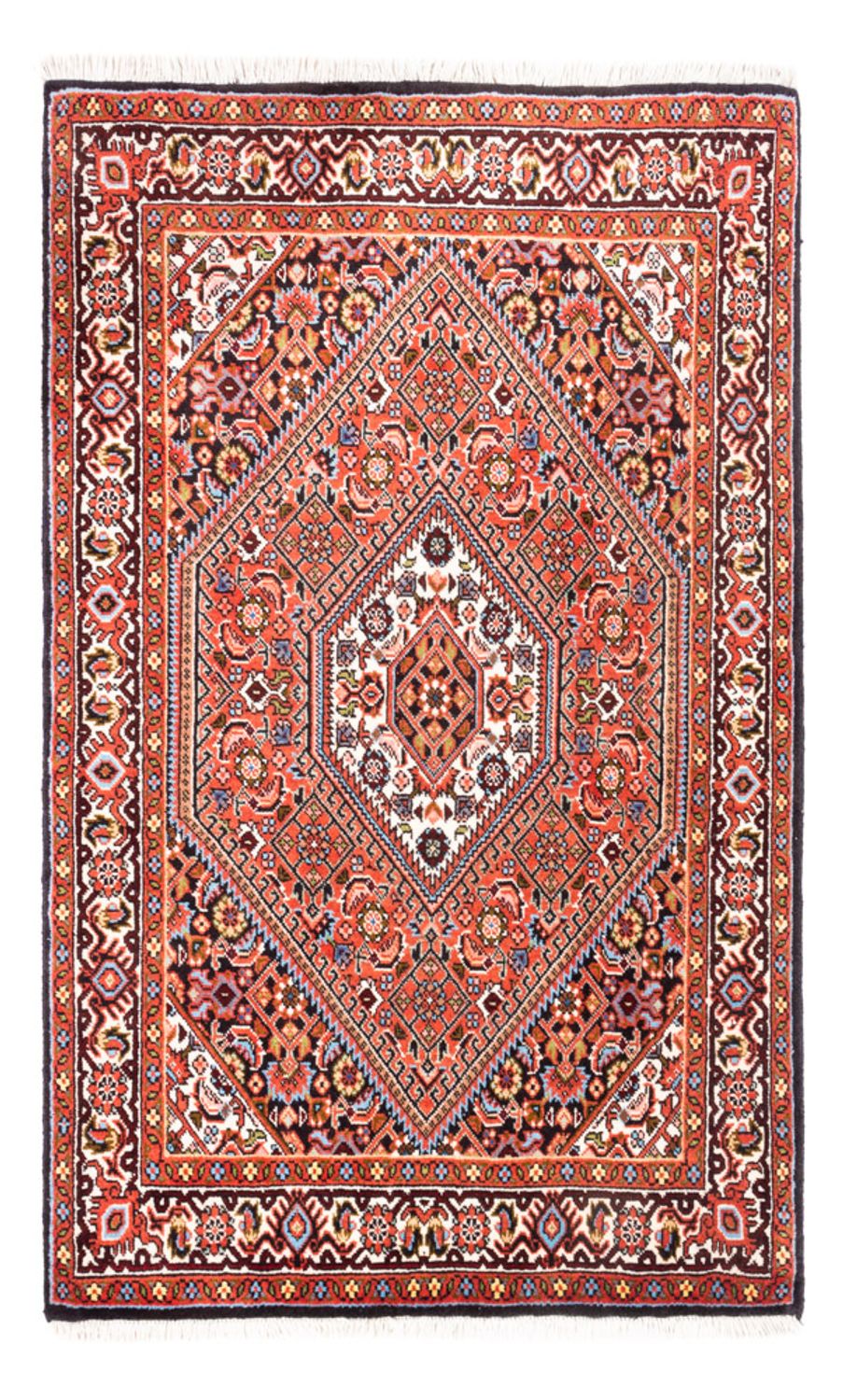 Alfombra persa - Bidjar - 105 x 70 cm - rojo