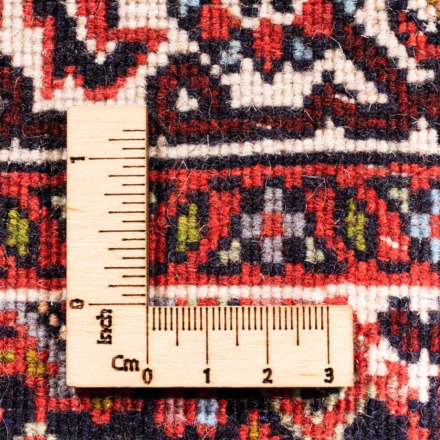 Alfombra persa - Bidjar - 104 x 74 cm - rojo