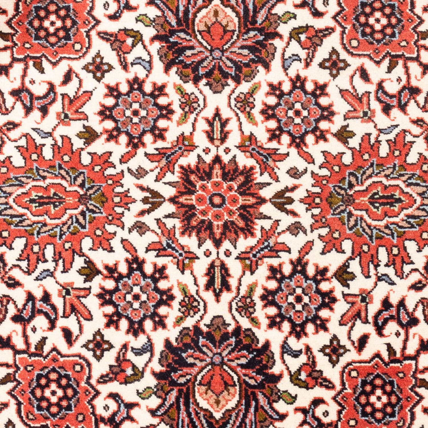 Alfombra persa - Bidjar - 107 x 77 cm - crema
