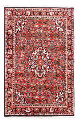 Alfombra persa - Bidjar - 98 x 66 cm - rojo