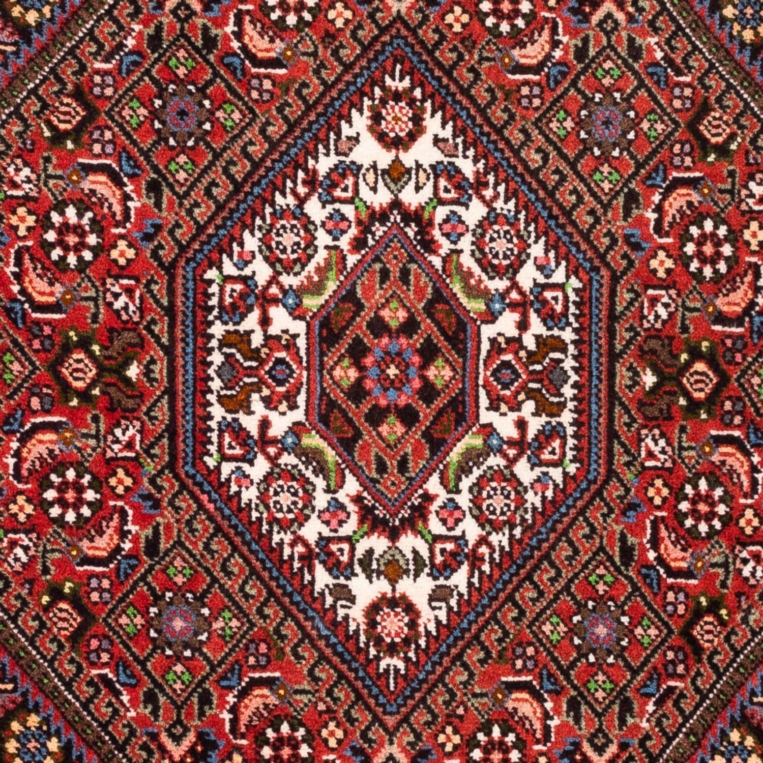 Alfombra persa - Bidjar - 98 x 70 cm - rojo