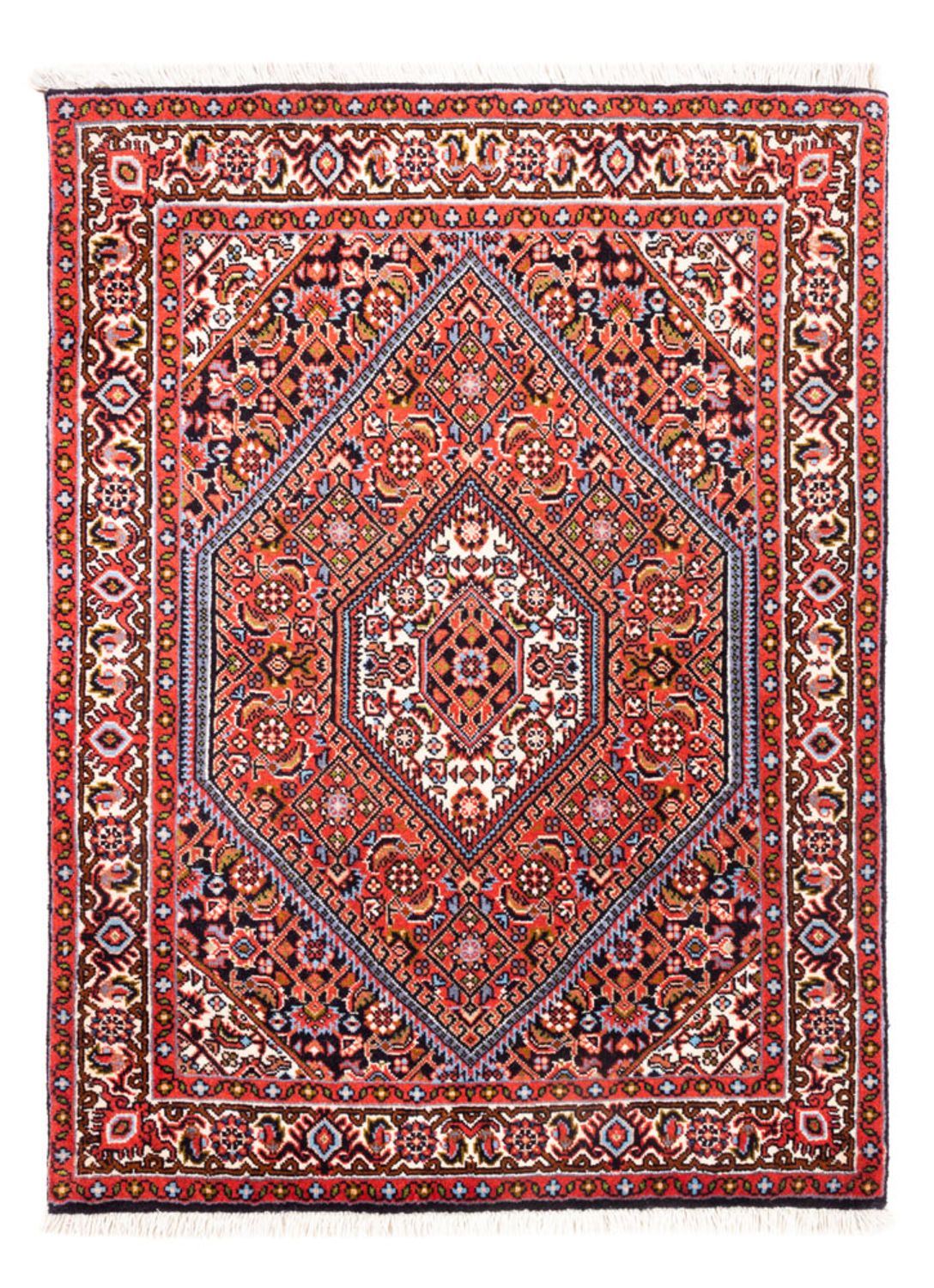 Alfombra persa - Bidjar - 97 x 71 cm - rojo