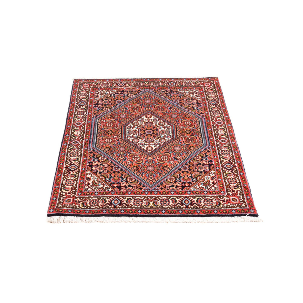 Alfombra persa - Bidjar - 97 x 71 cm - rojo