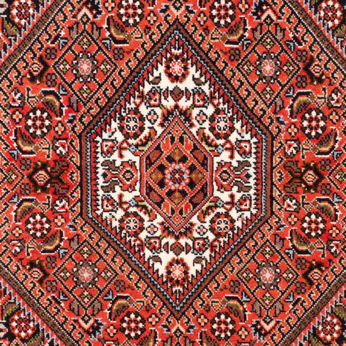 Alfombra persa - Bidjar - 104 x 71 cm - rojo