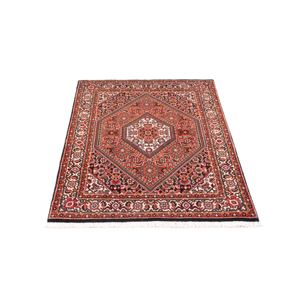 Alfombra persa - Bidjar - 104 x 71 cm - rojo