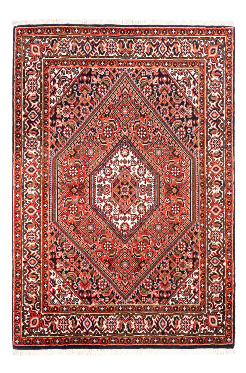 Alfombra persa - Bidjar - 102 x 71 cm - rojo