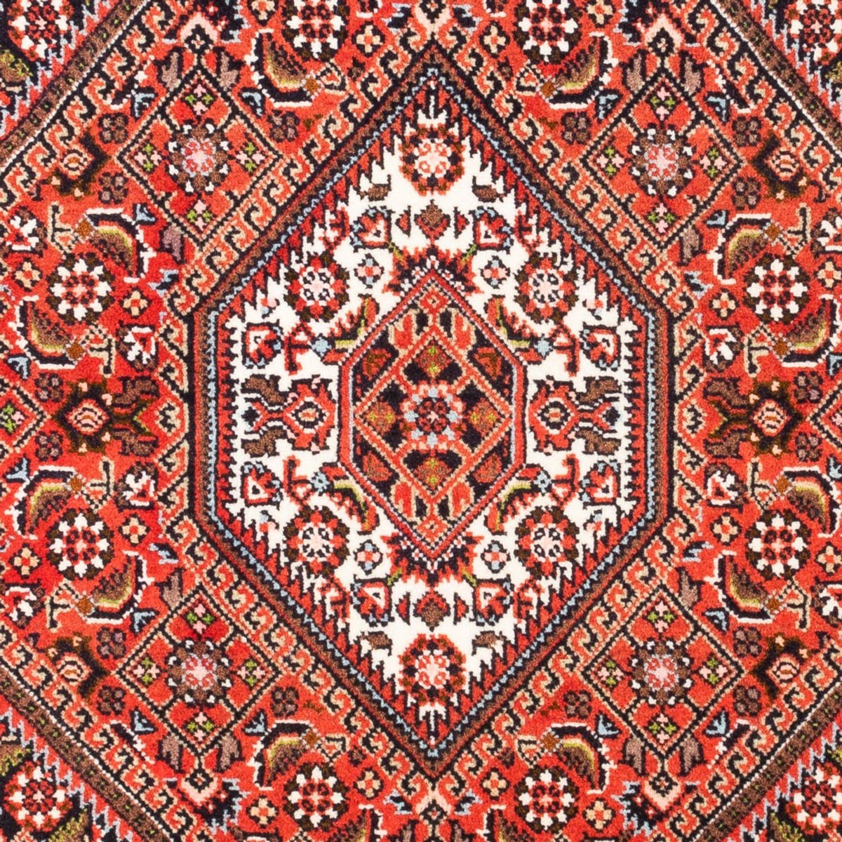 Alfombra persa - Bidjar - 102 x 71 cm - rojo