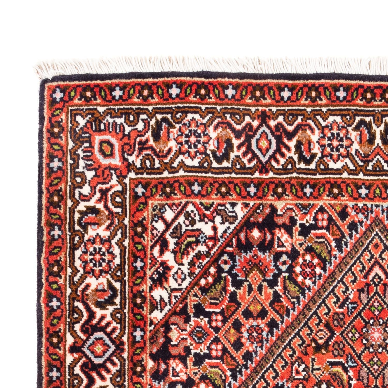 Alfombra persa - Bidjar - 102 x 71 cm - rojo